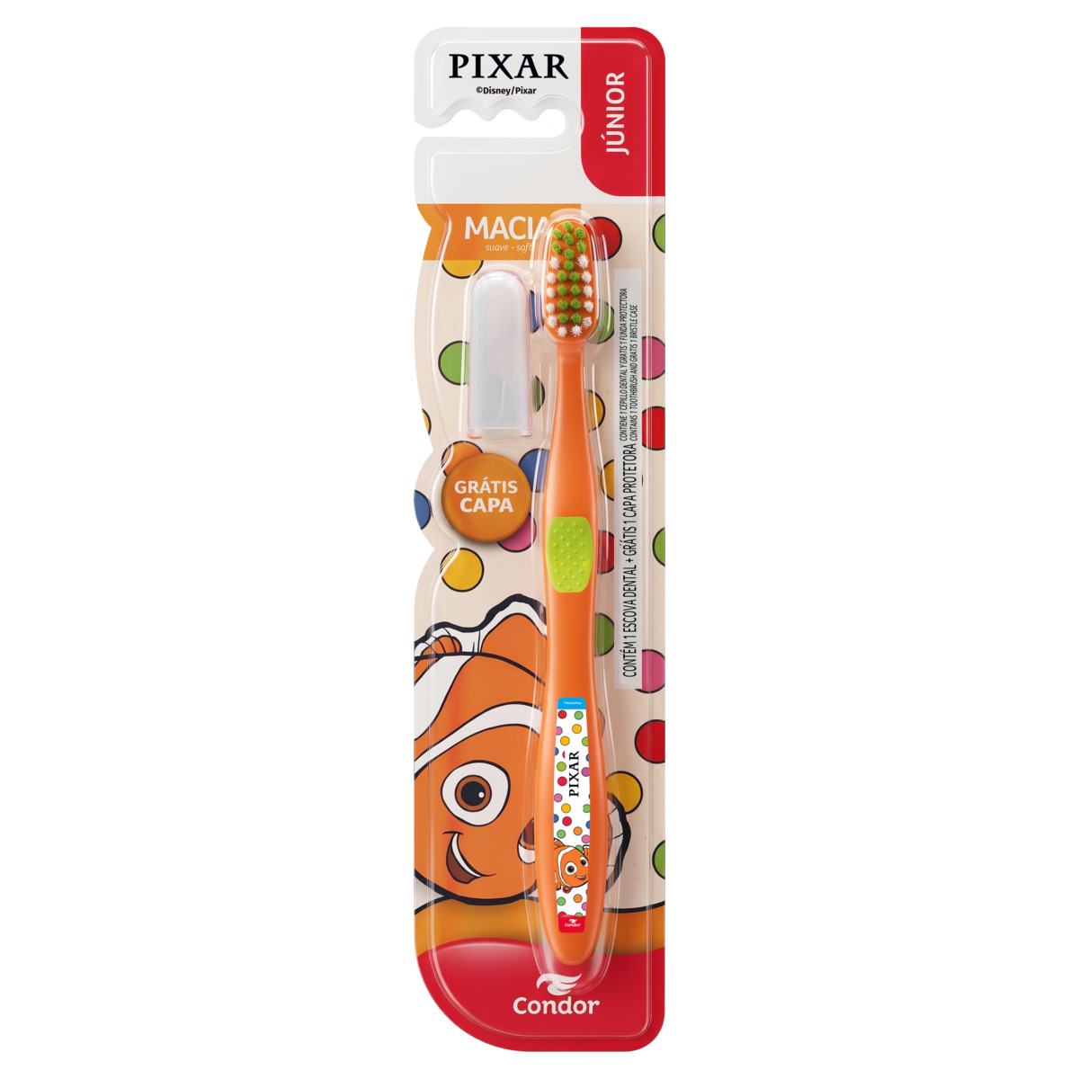 ESCOVA DENTAL JUNIOR PXAR +CAPA GRATIS