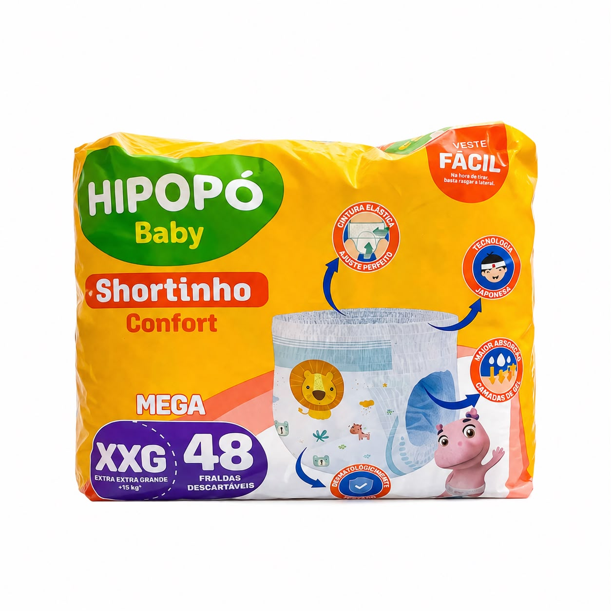 FRALDA CALCA HIPOPO CONFORT”XXG” C/48UND